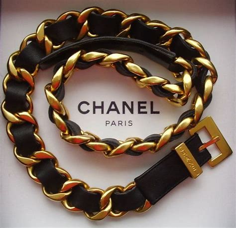 chanel chain belt etsy|authentic Chanel belt.